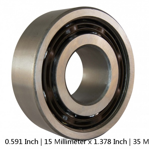 0.591 Inch | 15 Millimeter x 1.378 Inch | 35 Millimeter x 0.626 Inch | 15.9 Millimeter  CONSOLIDATED BEARING 5202-ZZ  Angular Contact Ball Bearings