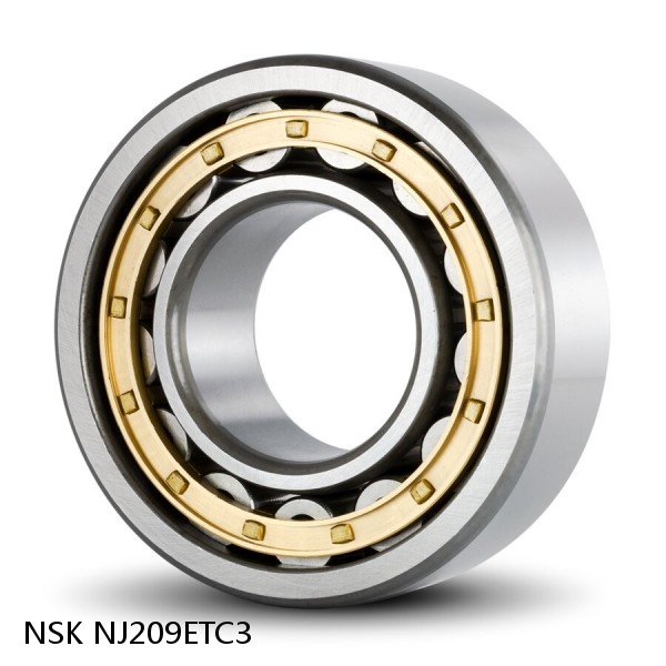 1.772 Inch | 45 Millimeter x 3.346 Inch | 85 Millimeter x 0.748 Inch | 19 Millimeter  NSK NJ209ETC3  Cylindrical Roller Bearings