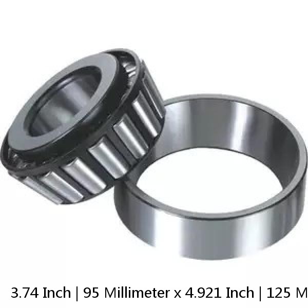 3.74 Inch | 95 Millimeter x 4.921 Inch | 125 Millimeter x 1.024 Inch | 26 Millimeter  CONSOLIDATED BEARING NKI-95/26 C/3  Needle Non Thrust Roller Bearings