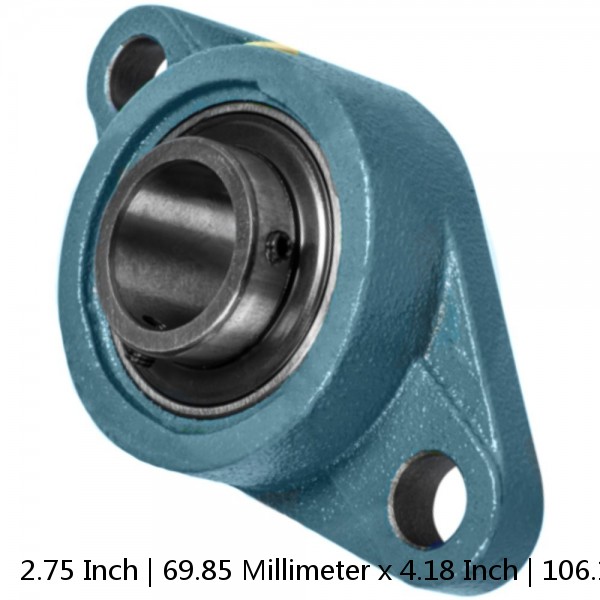 2.75 Inch | 69.85 Millimeter x 4.18 Inch | 106.172 Millimeter x 3.25 Inch | 82.55 Millimeter  QM INDUSTRIES QVVPL16V212SN  Pillow Block Bearings