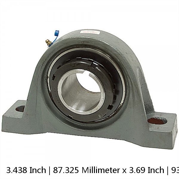 3.438 Inch | 87.325 Millimeter x 3.69 Inch | 93.726 Millimeter x 3.75 Inch | 95.25 Millimeter  QM INDUSTRIES QVPR19V307SC  Pillow Block Bearings