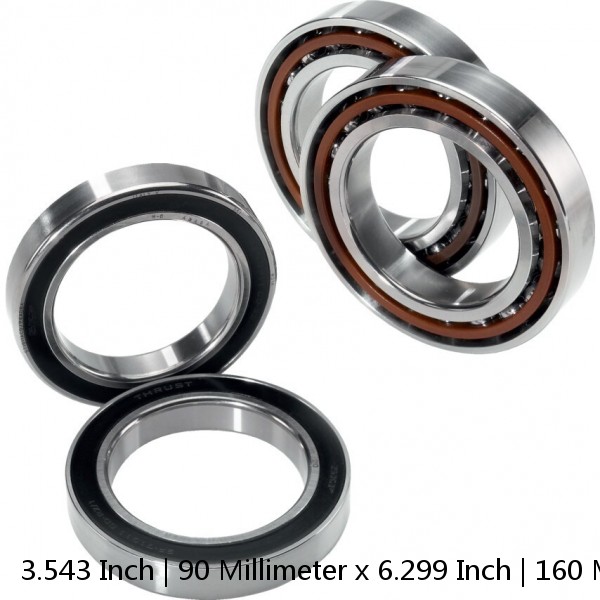 3.543 Inch | 90 Millimeter x 6.299 Inch | 160 Millimeter x 1.181 Inch | 30 Millimeter  TIMKEN 3MM218WI SUL  Precision Ball Bearings