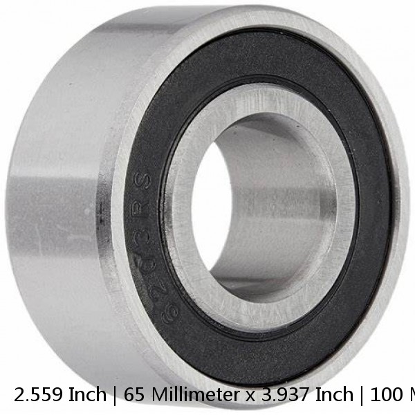 2.559 Inch | 65 Millimeter x 3.937 Inch | 100 Millimeter x 1.417 Inch | 36 Millimeter  TIMKEN 2MMC9113WIDULFS637  Precision Ball Bearings