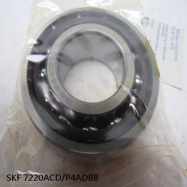 7220ACD/P4ADBB SKF Super Precision,Super Precision Bearings,Super Precision Angular Contact,7200 Series,25 Degree Contact Angle